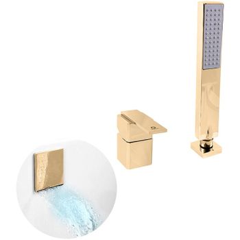 Смеситель на борт ванны Rav Slezak Loira LR563.5YZ Золото — фото 1, Смесители на борт ванны