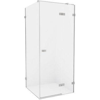 Душевой уголок New Trendy Avexa Chrome 90х90 R EXK-1472 профиль Хром стекло прозрачное — фото 1, Квадратные душевые уголки