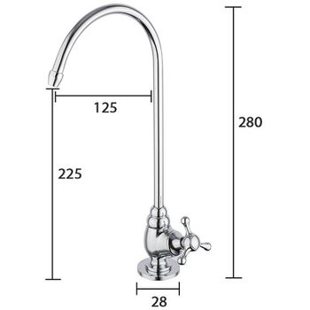 Товар: Кран для одного типа воды Frap H52 F1052-9 Хром - фото 9 Кран для одного типа воды Frap H52 F1052-9 Хром — фото 9, Краны