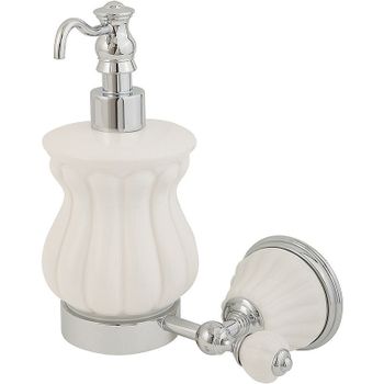 Дозатор для жидкого мыла Migliore Olivia 17484 Хром Белый — фото 1, Дозаторы