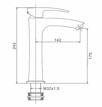 Смеситель для раковины Gappo G07 G1007-72 Хром — фото 7, Смесители для раковины