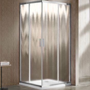 Душевой уголок Vincea Garda 120х110 VSS-1G1112CH профиль Хром стекло шиншилла — фото 1, Прямоугольные душевые уголки