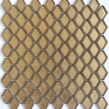 Стеклянная мозаика Caramelle mosaic Alchimia Diamanti d'oro 28,2x31 см — фото 1, Мозаика