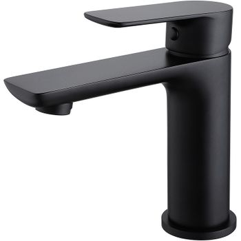 Смеситель для раковины Abber Weiss Insel AF8010B Черный матовый — фото 1, Смесители для раковины