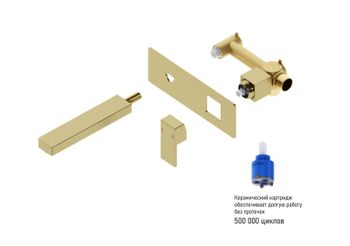 Смеситель для раковины Timo Selene 2071/17SM Золото матовое — фото 3, Смесители для раковины