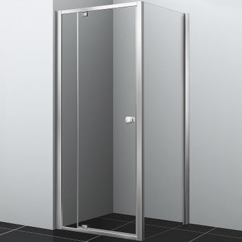 Душевой уголок WasserKRAFT Aula 90х90 11P03 профиль Хром стекло прозрачное — фото 2, Квадратные душевые уголки