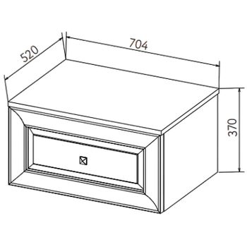 Тумба под раковину Astra Form Шарм 70 03350004 подвесная Белая матовая — фото 14, Тумбы под раковину