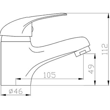 Смеситель для раковины Agger Move A0602100 Хром — фото 10, Смесители для раковины