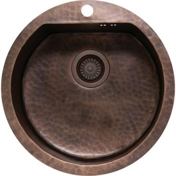 Кухонная мойка Seaman Natural Genova SMC-510V-Antique.A Темная медь — фото 1, Кухонные мойки