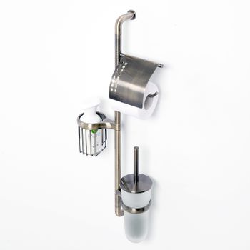 Подвесная стойка WasserKRAFT Exter K-1458 Светлая бронза — фото 2, Стойки - набор держателей