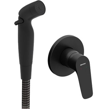 Гигиенический душ со смесителем Damixa Jupiter 777510300 Черный матовый — фото 3, Гигиенические души