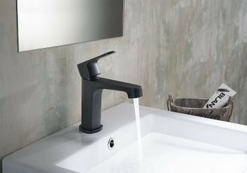 Комплект смесителей Aquatek Оберон AQ1231MB Черный матовый — фото 5, Готовые комплекты для ванной комнаты