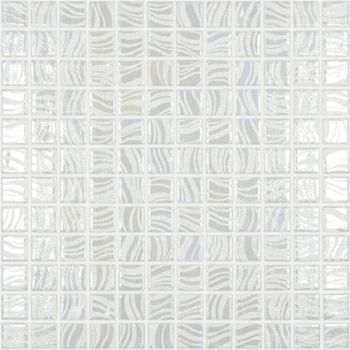 Стеклянная мозаика Vidrepur Glitter White №7802 на сетке 25x25 см — фото 1, Мозаика