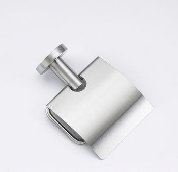 Держатель туалетной бумаги Frap F301 F30103 с крышкой Сатин — фото 5, Держатели туалетной бумаги