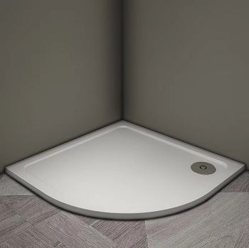 Душевой поддон из искусственного камня Veconi Tezeo TZ-10 80x80 TZ10-80PL-01-19C3 Белый глянец — фото 1, Душевые поддоны из искусственного камня