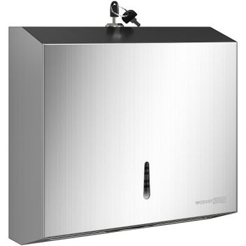 Диспенсер бумажных полотенец WasserKRAFT K-10091 Хром матовый — фото 1, Диспенсеры бумажных полотенец