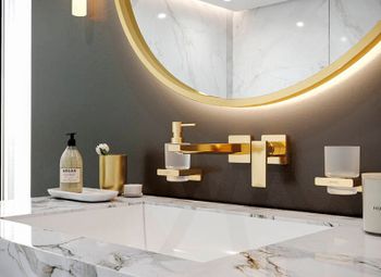 Смеситель для раковины Hansgrohe Metropol 32526990 Полированное золото — фото 2, Смесители для раковины