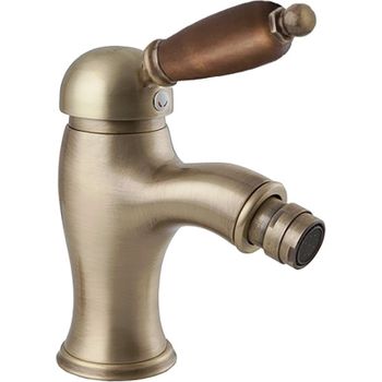 Смеситель для биде Cezares Elite BSM1 ручка металл Бронза/орех — фото 1, Смесители для биде