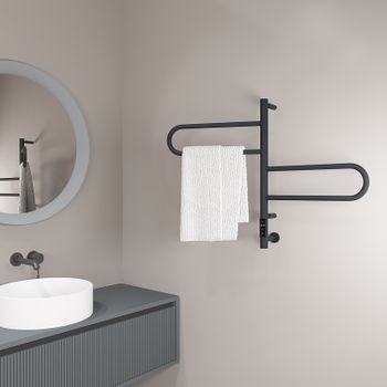 Электрический полотенцесушитель Vincea 44х60 VTD-1R1CGE Графит — фото 3, Электрические полотенцесушители