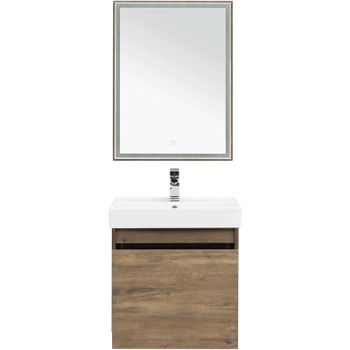 Комплект мебели для ванной Aquanet Nova Lite 60 254215 подвесной Дуб рустикальный — фото 1, Комплекты мебели для ванной