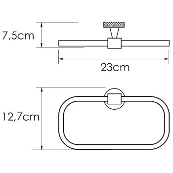 Кольцо для полотенец WasserKRAFT Tauber K-64460 Никель — фото 6, Полотенцедержатели