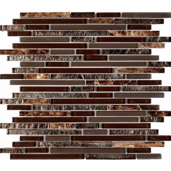 Мозаика Pixmosaic Камень и стекло PIX730 28,6x30 см — фото 1, Мозаика