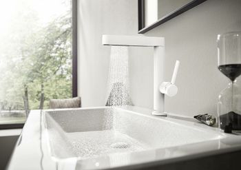 Смеситель для раковины Hansgrohe Finoris 76063700 Белый матовый — фото 2, Смесители для раковины