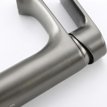 Смеситель для раковины Frap H71-9 F1071-9 Оружейная сталь — фото 8, Смесители для раковины