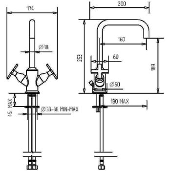 Смеситель для раковины Migliore Sirius 28164 Хром — фото 5, Смесители для раковины