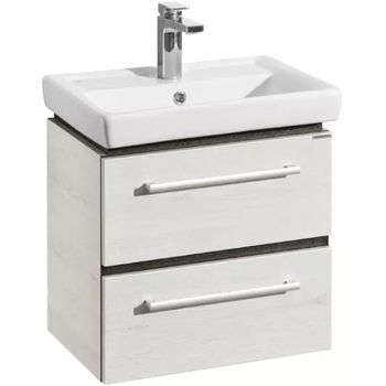 Тумба под раковину Aquaton Ронда 55 1A207601RSC20 подвесная Дуб сомерсет Венге — фото 1, Тумбы под раковину