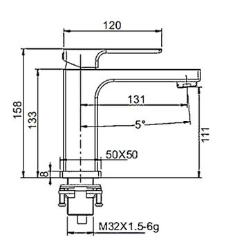 Смеситель для раковины Gappo G18 G1018 Хром — фото 9, Смесители для раковины