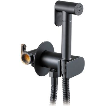 Гигиенический душ со смесителем Viko V-4952 Черный матовый — фото 1, Гигиенические души