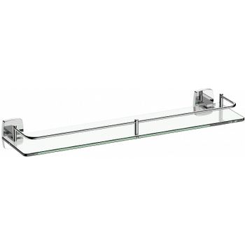 Стеклянная полка CeramaLux Cube 12611 Хром — фото 1, Полки для ванной и душа