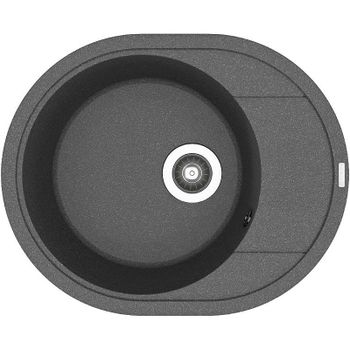 Кухонная мойка Florentina Родос-580 20.240.B0580.102 Черная — фото 1, Кухонные мойки