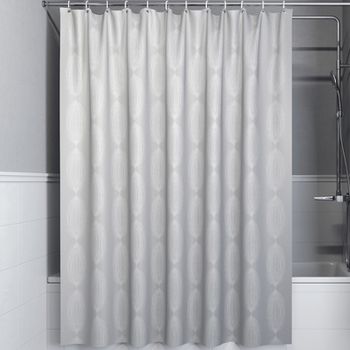 Штора для ванны Iddis Base 180х200 BD05P18i11 Серая — фото 1, Шторы для ванной