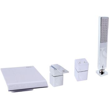 Смеситель на борт ванны Rav Slezak Loira LR573.5P Хром — фото 1, Смесители на борт ванны