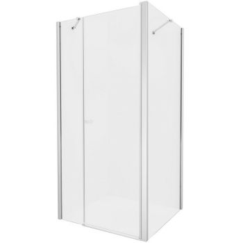 Душевой уголок New Trendy New Soleo Chrome 90x100 K-0694 профиль Хром стекло прозрачное — фото 1, Прямоугольные душевые уголки