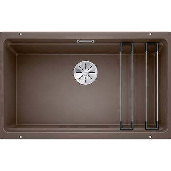 Кухонная мойка Blanco Etagon 700-U Silgranit 525176 Кофе — фото 1, Кухонные мойки