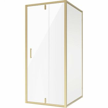 Душевой уголок Niagara Nova 110х110 NG-43-11AG-A110G профиль Холодное золото стекло прозрачное — фото 1, Квадратные душевые уголки