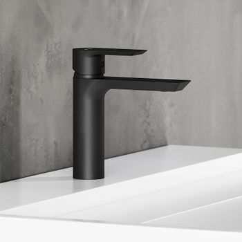 Смеситель для раковины Damixa Apollo 470210300 Черный матовый — фото 3, Смесители для раковины