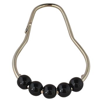 Товар: Кольца для карниза Ridder 49560 Хром Черный - фото 1 Кольца для карниза Ridder 49560 Хром Черный — фото 1, Крючки для штор