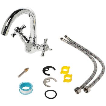 Смеситель для раковины Agger Retro-X A1701100 Хром — фото 4, Смесители для раковины