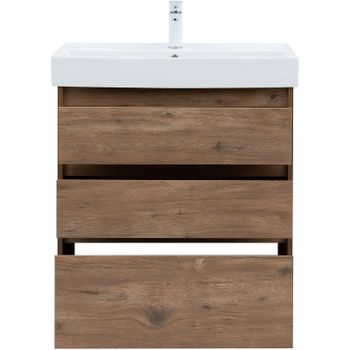 Тумба под раковину Aquanet Nova Lite 75 302474 Дуб рустикальный — фото 5, Тумбы под раковину