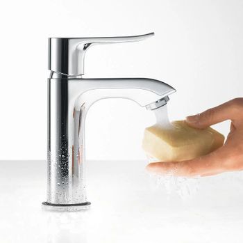 Смеситель для раковины Hansgrohe Metris 31186000 Хром — фото 2, Смесители для раковины
