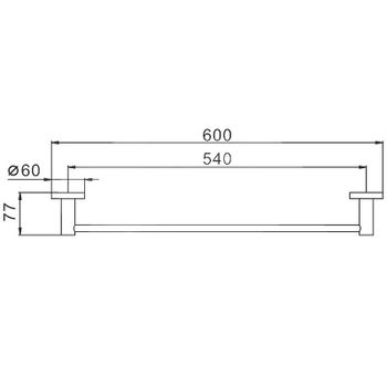 Полотенцедержатель Frap F302 F30201 Черный матовый — фото 8, Полотенцедержатели