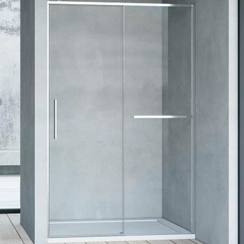 Душевая дверь Vincea Slim Soft 140 VDS-1SS140CL профиль Хром стекло прозрачное — фото 1, Раздвижные душевые двери