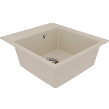 Кухонная мойка Lemark Hanka 450 9910008 Бежевая — фото 2, Кухонные мойки