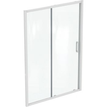 Душевая дверь Ideal Standard Connect 2 130 K968501 профиль Белый матовый стекло прозрачное — фото 1, Раздвижные душевые двери