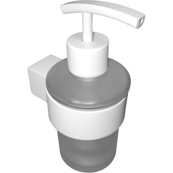 Дозатор для жидкого мыла Altasan Лотос ЛТ80БМ Белый матовый — фото 1, Дозаторы