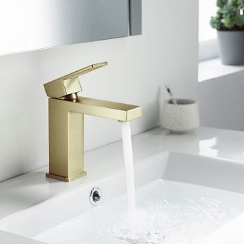 Смеситель для раковины Timo Selene 2061/17F Золото матовое — фото 2, Смесители для раковины